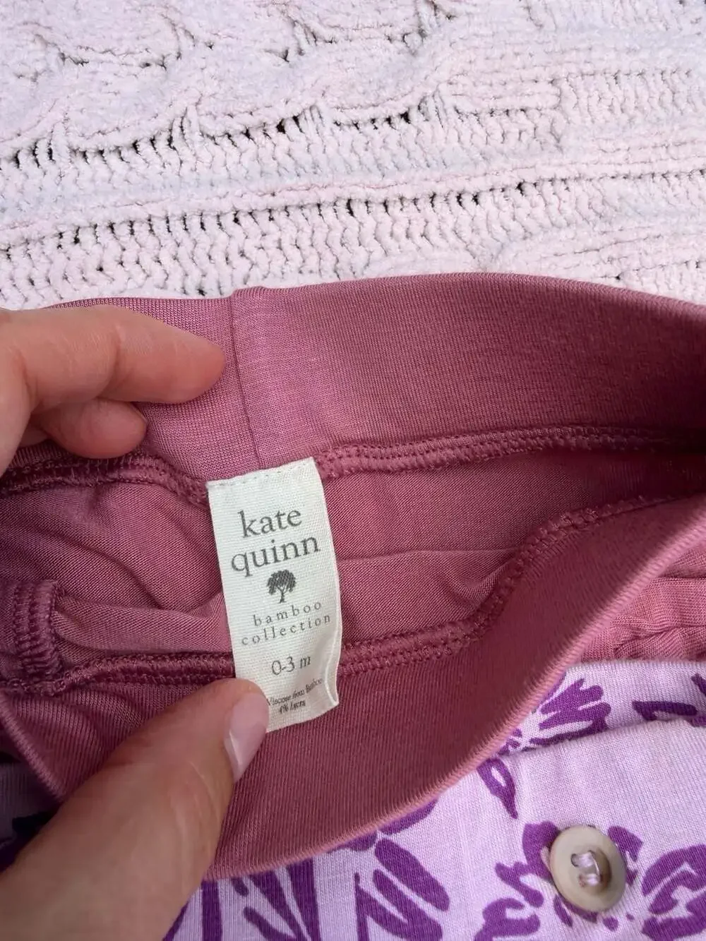 Kate Quinn Baby Modal Spandex Zip-Up Footie Pajamas and Bodysuit Lot 6-9 3-6